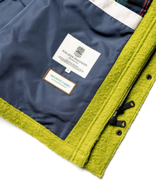 EDINBURGH CLUB(エディンバラクラブ)の「WOOL CASENTINO MID HUNTING JACKET (GREEN)(ミリタリージャケット・メンズ・グリーン・MEDIUM/LARGE/X-LARGE)」の10枚目の写真