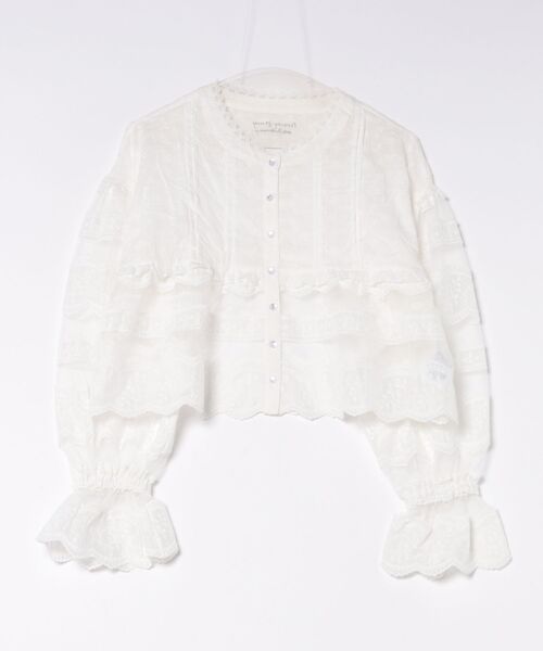 merry jenny(メリージェニー)の「14th sheer lace blouse(シャツ/ブラウス・レディース・オフホワイト・FREE)」の5枚目の写真