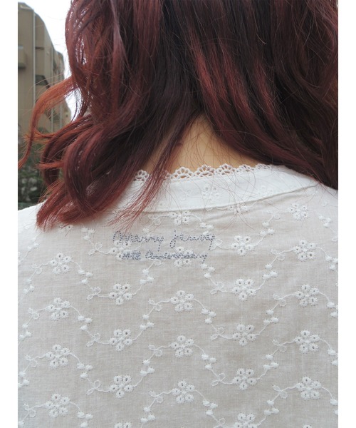 merry jenny(メリージェニー)の「14th sheer lace blouse(シャツ/ブラウス・レディース・オフホワイト・FREE)」の4枚目の写真
