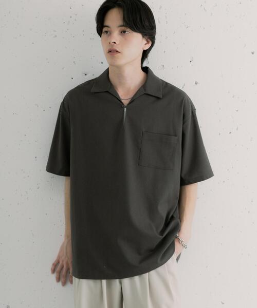 SENSE OF PLACE by URBAN RESEARCH(センスオブプレイスバイアーバンリサーチ)の「リネンブレンドプルオーバーショートスリーブシャツ(シャツ/ブラウス・メンズ・ライトベージュ/グレー/ブラック・MEDIUM/LARGE)」の19枚目の写真