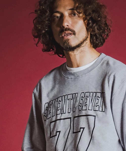 seventy seven(セブンティセブン)の「msw1914- middle oz trainer (77number) スウェット(7726W270)(スウェット・メンズ・ホワイト/ブラック/トップグレー・S/M/L/XL)」の11枚目の写真