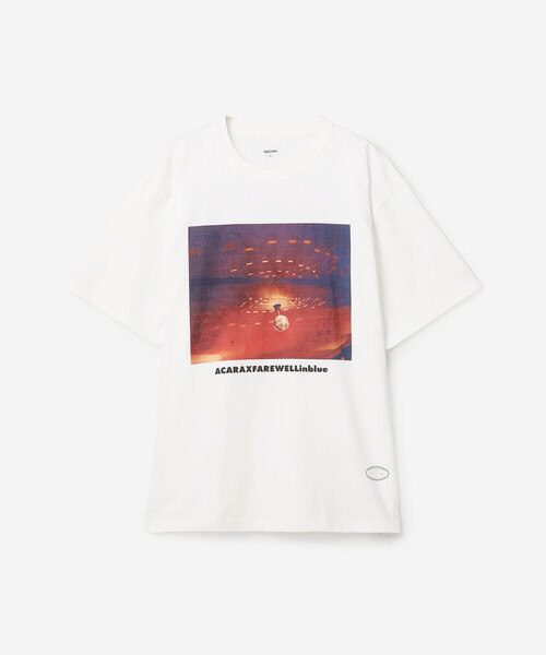 TANGTANG(タンタン)の「TANGTANG | 半袖Tシャツ GASATANG ACARAXFAREWELLinblue MEN(Tシャツ/カットソー・メンズ・ホワイト・L/XL/M)」の2枚目の写真