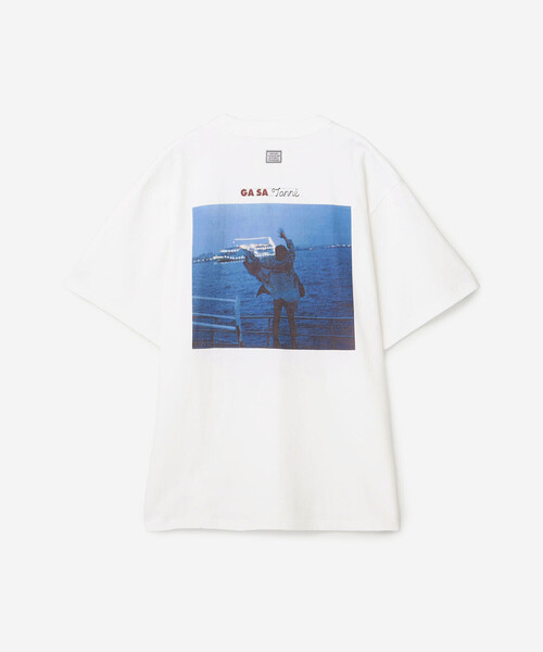 TANGTANG(タンタン)の「TANGTANG | 半袖Tシャツ GASATANG ACARAXFAREWELLinblue MEN(Tシャツ/カットソー・メンズ・ホワイト・L/XL/M)」の3枚目の写真