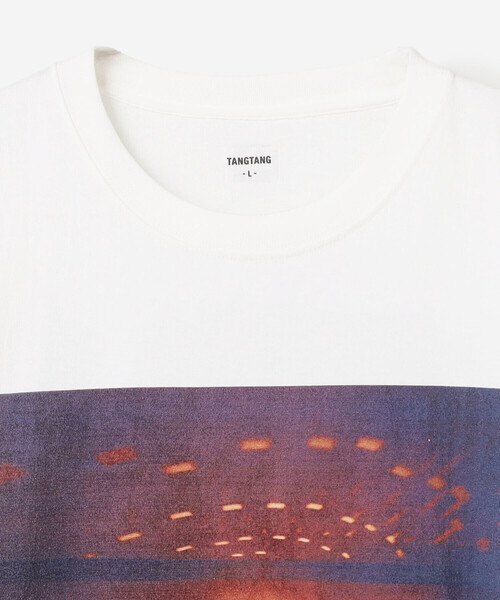 TANGTANG(タンタン)の「TANGTANG | 半袖Tシャツ GASATANG ACARAXFAREWELLinblue MEN(Tシャツ/カットソー・メンズ・ホワイト・L/XL/M)」の4枚目の写真