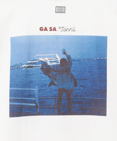 TANGTANG(タンタン)の「TANGTANG | 半袖Tシャツ GASATANG ACARAXFAREWELLinblue MEN(Tシャツ/カットソー・メンズ・ホワイト・L/XL/M)」の8枚目の写真