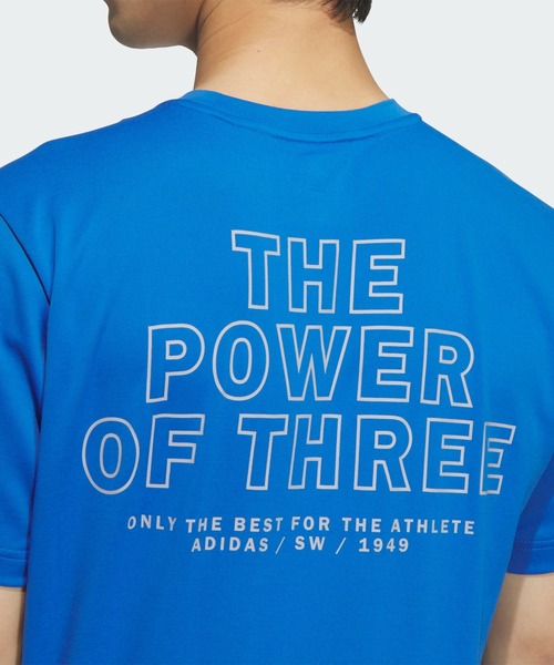 adidas(アディダス)の「アディダスアダプテーション レギュラーフィット 半袖Tシャツ / アディダス adidas(Tシャツ/カットソー・メンズ・ブルー・XX-LARGE/3XL/X-LARGE/X-SMALL/SMALL/LARGE/MEDIUM)」の3枚目の写真