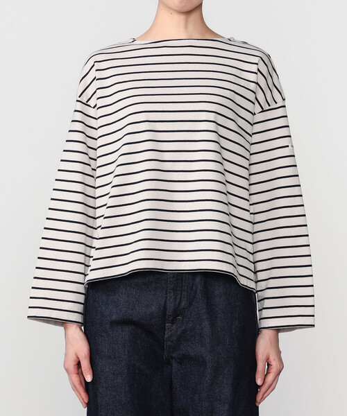 ORCIVAL(オーシバル)の「ORCIVAL | コットン ボートネック ロングスリーブ カットソー WOMEN(Tシャツ/カットソー・レディース・ブラウン系その他/グレー系その他/グレー系その他2・1)」の15枚目の写真