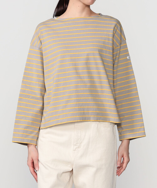 ORCIVAL(オーシバル)の「ORCIVAL | コットン ボートネック ロングスリーブ カットソー WOMEN(Tシャツ/カットソー・レディース・ブラウン系その他/グレー系その他/グレー系その他2・1)」の5枚目の写真