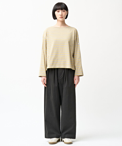 ORCIVAL(オーシバル)の「ORCIVAL | コットン ボートネック ロングスリーブ カットソー WOMEN(Tシャツ/カットソー・レディース・ブラウン系その他/グレー系その他/グレー系その他2・1)」の7枚目の写真