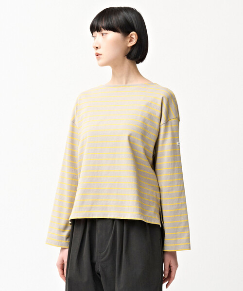 ORCIVAL(オーシバル)の「ORCIVAL | コットン ボートネック ロングスリーブ カットソー WOMEN(Tシャツ/カットソー・レディース・ブラウン系その他/グレー系その他/グレー系その他2・1)」の1枚目の写真