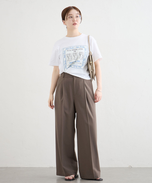 IENA（イエナ）の「TRトロスラックス（スラックス・レディース・チャコールグレー/ブラウン・34/36/38）」の3枚目の写真