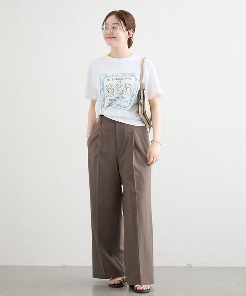 IENA（イエナ）の「TRトロスラックス（スラックス・レディース・チャコールグレー/ブラウン・34/36/38）」の19枚目の写真