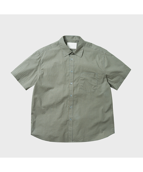 TY（ティワイ）の「オールデイタイプライター ハーフシャツ, 2COLOR（シャツ/ブラウス・メンズ・オリーブ/グリーン・MEDIUM/LARGE/X-LARGE）」の2枚目の写真