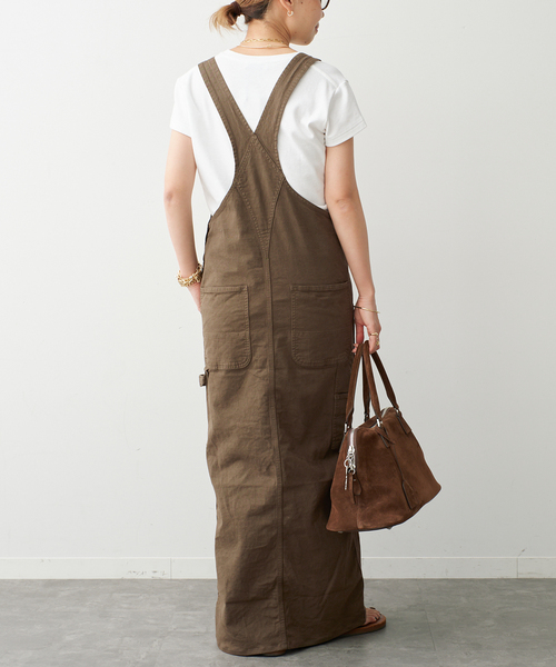 Johnbull(ジョンブル)の「【JOHNBULL/ジョンブル】OVERALL SKIRT(スカート・レディース・ブラウン・38)」の5枚目の写真
