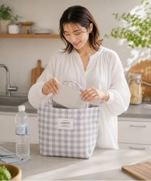 Leaflets（リーフレッツ）の「【 Leaflets / リーフレッツ 】LAURIER 保冷ランチトート　Lサイズ　ECI（トートバッグ）」