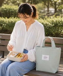 Leaflets（リーフレッツ）の「【 Leaflets / リーフレッツ 】LAURIER 保冷ランチトート　Lサイズ　ECI（トートバッグ）」