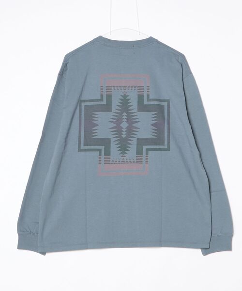 PENDLETON（ペンドルトン）の「バックプリント ロングスリーブTシャツ（Tシャツ/カットソー・メンズ・ライトグレー系/ブラック/オフホワイト/サックスブルー系/ブラウン・LARGE/MEDIUM/SMALL/X-LARGE）」の9枚目の写真