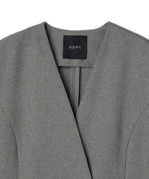 N.O.R.C(ノーク)の「メランジドライタッチオールインワン【ウォッシャブル】(つなぎ/オールインワン・レディース・ブラウン/グレー・S/M/L)」の18枚目の写真