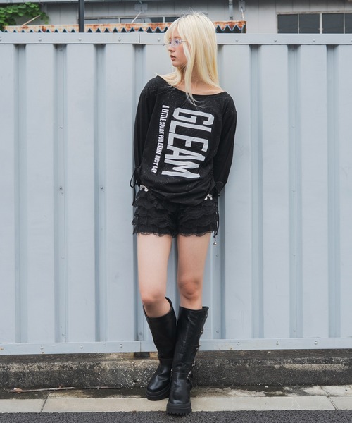 WEGO(ウィゴー)の「WEGO/【26年秋冬新作】サイドドロストオフショルグラフィックロンT(Tシャツ/カットソー・レディース・スミクロ/ホワイト/その他1・FREE)」の9枚目の写真