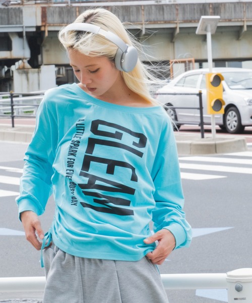 WEGO(ウィゴー)の「WEGO/【26年秋冬新作】サイドドロストオフショルグラフィックロンT(Tシャツ/カットソー・レディース・スミクロ/ホワイト/その他1・FREE)」の14枚目の写真