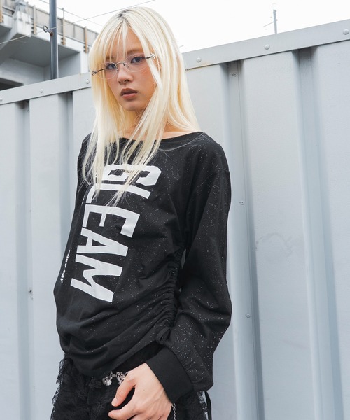 WEGO(ウィゴー)の「WEGO/【26年秋冬新作】サイドドロストオフショルグラフィックロンT(Tシャツ/カットソー・レディース・スミクロ/ホワイト/その他1・FREE)」の21枚目の写真