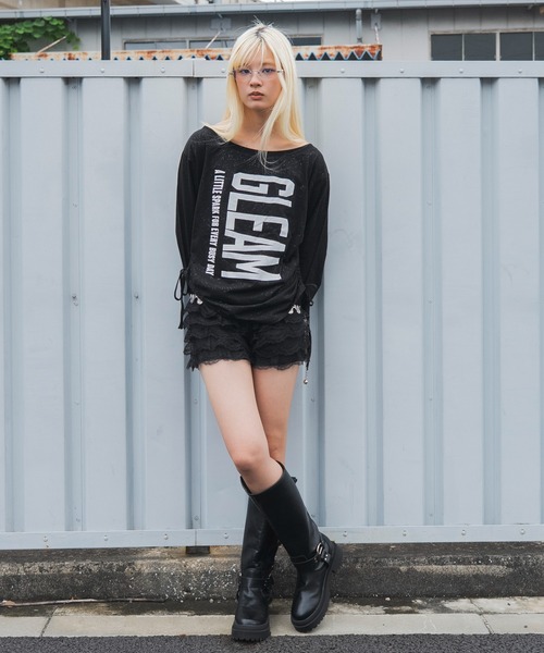 WEGO(ウィゴー)の「WEGO/【26年秋冬新作】サイドドロストオフショルグラフィックロンT(Tシャツ/カットソー・レディース・スミクロ/ホワイト/その他1・FREE)」の22枚目の写真
