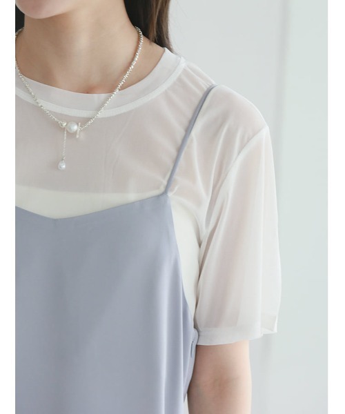 fifth（フィフス）の「クルーネック半袖シアープルオーバー（Tシャツ/カットソー・レディース・ブラック/ホワイト・M）」の20枚目の写真