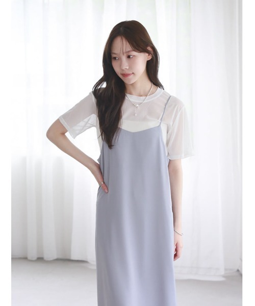 fifth（フィフス）の「クルーネック半袖シアープルオーバー（Tシャツ/カットソー・レディース・ブラック/ホワイト・M）」の15枚目の写真