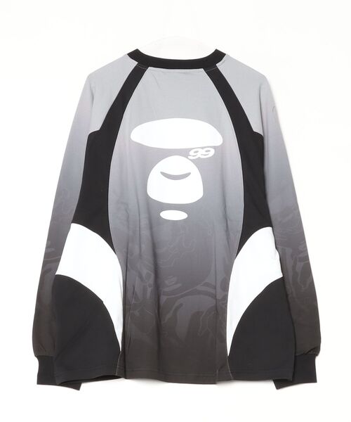 AAPE BY A BATHING APE（エーエイプバイアベイシングエイプ）の「AAPE FOOTBALL LONG SLEEVE TEE（Tシャツ/カットソー・メンズ・ブルー系その他/ブラック系その他・SMALL/MEDIUM/LARGE/X-LARGE）」の11枚目の写真