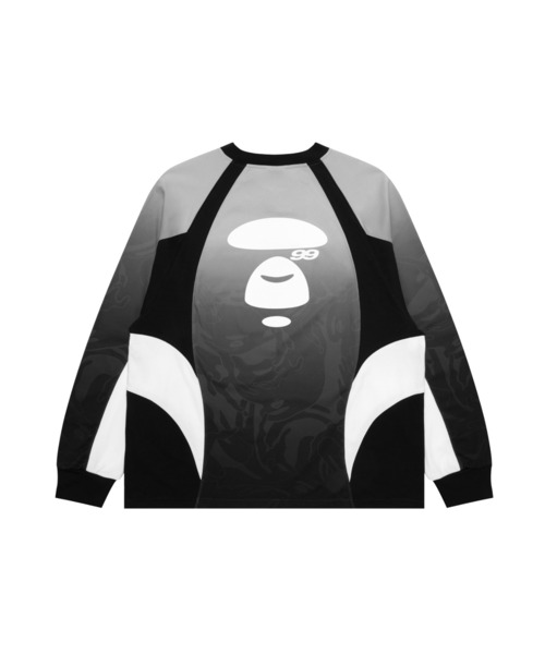 AAPE BY A BATHING APE（エーエイプバイアベイシングエイプ）の「AAPE FOOTBALL LONG SLEEVE TEE（Tシャツ/カットソー・メンズ・ブルー系その他/ブラック系その他・SMALL/MEDIUM/LARGE/X-LARGE）」の3枚目の写真