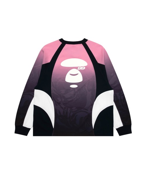 AAPE BY A BATHING APE（エーエイプバイアベイシングエイプ）の「AAPE FOOTBALL LONG SLEEVE TEE（Tシャツ/カットソー・メンズ・ブルー系その他/ブラック系その他・SMALL/MEDIUM/LARGE/X-LARGE）」の7枚目の写真