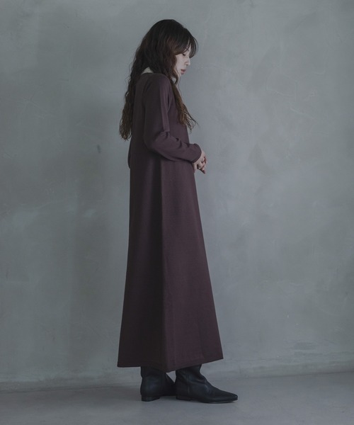 URBAN RESEARCH Sonny Label(アーバンリサーチサニーレーベル)の「ニットポロワンピース(ワンピース・レディース・ブラウン/ネイビー/ブラック・FREE)」の5枚目の写真