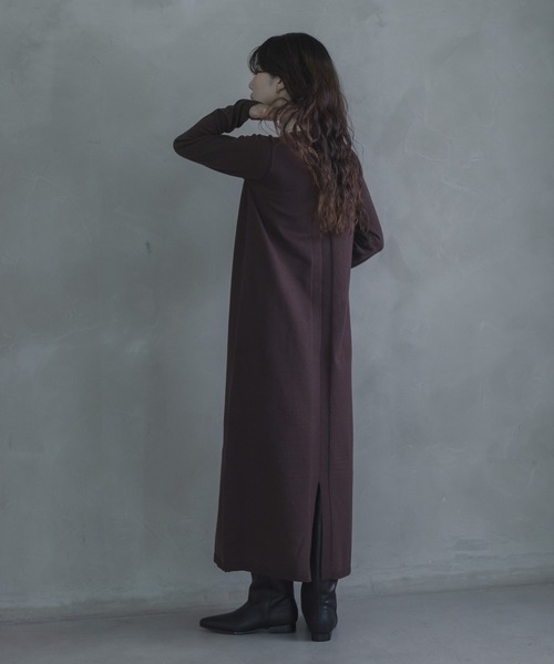 URBAN RESEARCH Sonny Label(アーバンリサーチサニーレーベル)の「ニットポロワンピース(ワンピース・レディース・ブラウン/ネイビー/ブラック・FREE)」の6枚目の写真