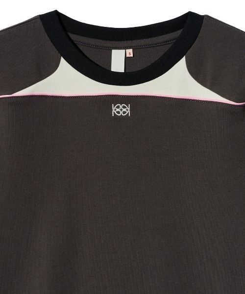 Kijun（キジュン）の「Kijun / Cycle Half Sleeve Top 秋服 冬服（Tシャツ/カットソー・レディース・チャコール・M）」の3枚目の写真