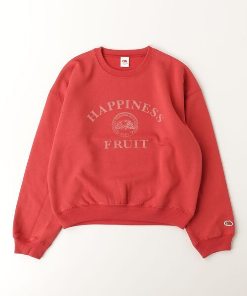 SHIPS any(シップス エニィ)の「FRUIT OF THE LOOM:〈洗濯機可能〉レトロ ロゴプリント スウェット<KIDS>(Tシャツ/カットソー・キッズ・レッド/ライトグレー・140/150/130)」の2枚目の写真