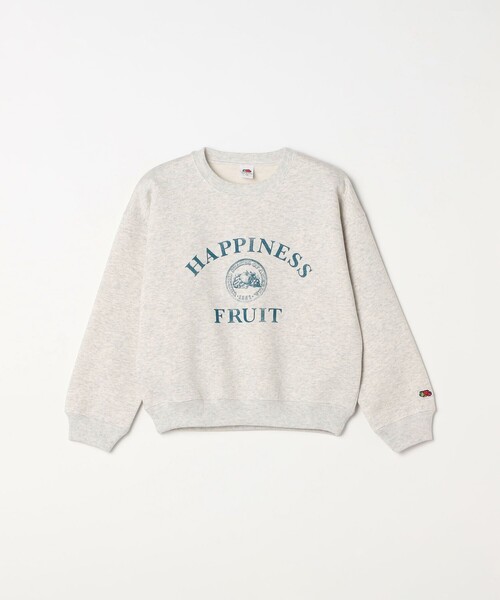 SHIPS any(シップス エニィ)の「FRUIT OF THE LOOM:〈洗濯機可能〉レトロ ロゴプリント スウェット<KIDS>(Tシャツ/カットソー・キッズ・レッド/ライトグレー・140/150/130)」の1枚目の写真