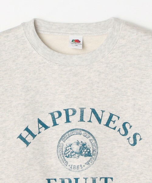 SHIPS any(シップス エニィ)の「FRUIT OF THE LOOM:〈洗濯機可能〉レトロ ロゴプリント スウェット<KIDS>(Tシャツ/カットソー・キッズ・レッド/ライトグレー・140/150/130)」の4枚目の写真