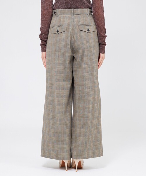 EPOCA(エポカ)の「グレンチェックストレッチ ワイドストレートパンツ(その他パンツ・レディース・ベージュ・38/40)」の7枚目の写真