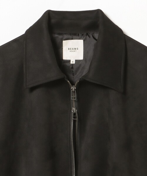 BEAMS HEART(ビームスハート)の「フェイクスエード ジップ ブルゾン(ブルゾン・レディース・ブラック・SMALL/MEDIUM)」の3枚目の写真