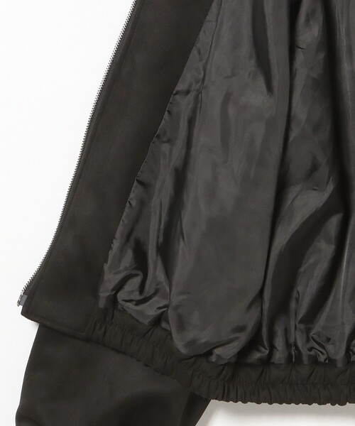 BEAMS HEART(ビームスハート)の「フェイクスエード ジップ ブルゾン(ブルゾン・レディース・ブラック・SMALL/MEDIUM)」の5枚目の写真