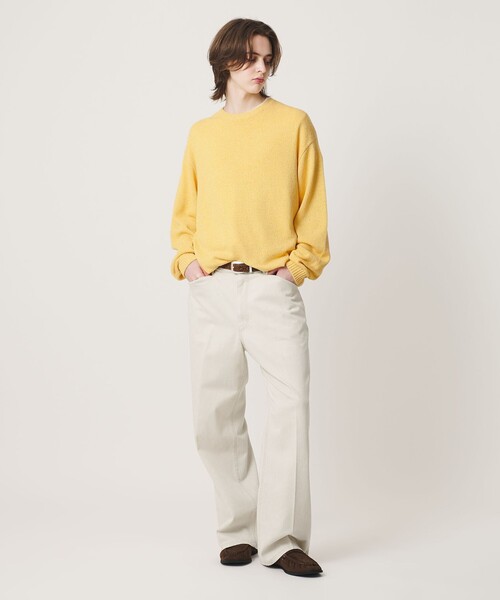 BEAUTY&YOUTH UNITED ARROWS(ビューティーアンドユースユナイテッドアローズ)の「リッチ テクスチャード ニット ウォッシャブル(ニット/セーター・メンズ・ブラック/イエロー/ライトグレー・S/L/XL/M)」の4枚目の写真