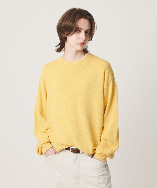 BEAUTY&YOUTH UNITED ARROWS(ビューティーアンドユースユナイテッドアローズ)の「リッチ テクスチャード ニット ウォッシャブル(ニット/セーター・メンズ・ブラック/イエロー/ライトグレー・S/L/XL/M)」の5枚目の写真