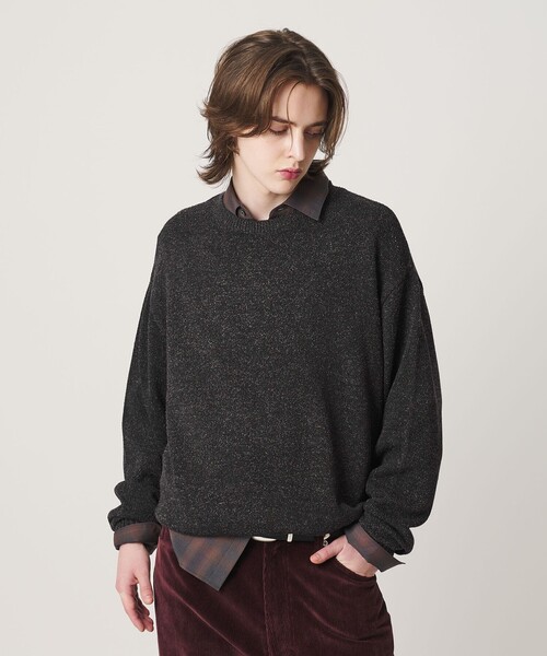 BEAUTY&YOUTH UNITED ARROWS(ビューティーアンドユースユナイテッドアローズ)の「リッチ テクスチャード ニット ウォッシャブル(ニット/セーター・メンズ・ブラック/イエロー/ライトグレー・S/L/XL/M)」の8枚目の写真