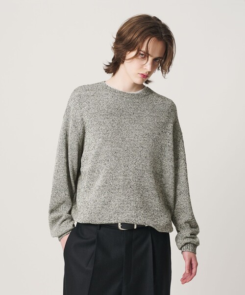 BEAUTY&YOUTH UNITED ARROWS(ビューティーアンドユースユナイテッドアローズ)の「リッチ テクスチャード ニット ウォッシャブル(ニット/セーター・メンズ・ブラック/イエロー/ライトグレー・S/L/XL/M)」の9枚目の写真