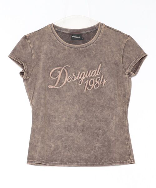 Desigual(デシグアル)の「Logo vintage cotton tee / ロゴヴィンテージティー(Tシャツ/カットソー・レディース・ブラック・XS/S/M/L/XL)」の3枚目の写真