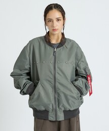 【Alpha Industries(アルファ インダストリーズ)】L-2B HG FIT (EMBELLISHED) / スタッズ / フライトジャケット / ユニセックス