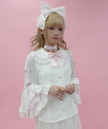 丸襟姫袖ブラウス