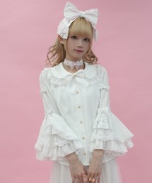 丸襟姫袖ブラウス