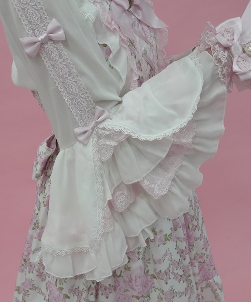axes femme(アクシーズファム)の「丸襟姫袖ブラウス(シャツ/ブラウス・レディース・ホワイト/ピンク/その他1・MEDIUM)」の7枚目の写真