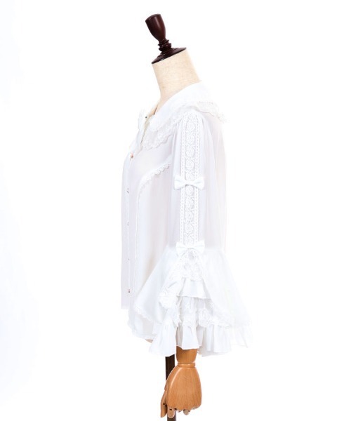 axes femme(アクシーズファム)の「丸襟姫袖ブラウス(シャツ/ブラウス・レディース・ホワイト/ピンク/その他1・MEDIUM)」の13枚目の写真